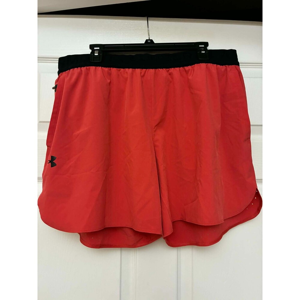 Under Armour Men’s Athletic Shorts XXL Red HeatGear Running Training